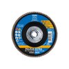 Pferd 5" x 5/8-11 Thd. POLIFAN® Flap Disc - Z PSF EXTRA STEELOX, Zirconia, 36 Grit, Flat 60492